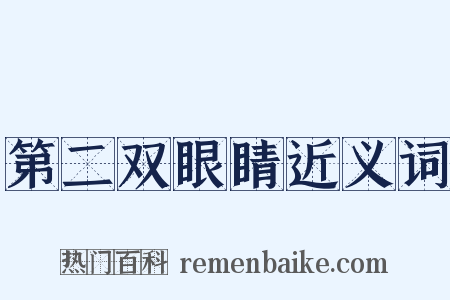 第二双眼睛近义词是什么意思的图片
